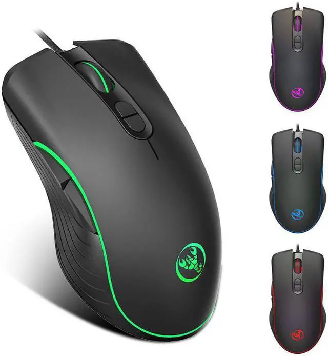 Main image of Gaming Mouse 7 Buttons 6400Dpi Optical USB Wired Desktop Mice RGB Backlit Mice for PC Computer Laptop Gamers