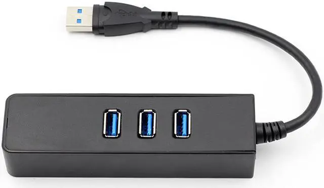 Alt view image 7 of 8 - 3 Ports USB Hub USB 3.0 To RJ45 Gigabit Ethernet LAN Wired Network Adapter 10/100/1000 Mbps For Windows Mac Laptop