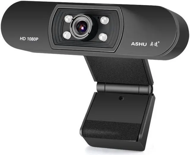 Main image of Webcam 1080P HD Web Camera with Built-in Microphone 1920 x 1080p USB Plug&Play WebCam Widescreen Video