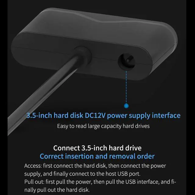 Alt view image 3 of 7 - USB 3.0 to SATA Cable 2.5inch HDD / SDD Hard Drive Adapter Cable Converter For 2.5" Laptop HDD SSD