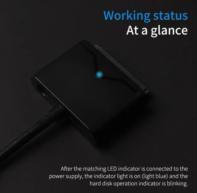 Alt view image 4 of 7 - USB 3.0 to SATA Cable 2.5inch HDD / SDD Hard Drive Adapter Cable Converter For 2.5" Laptop HDD SSD