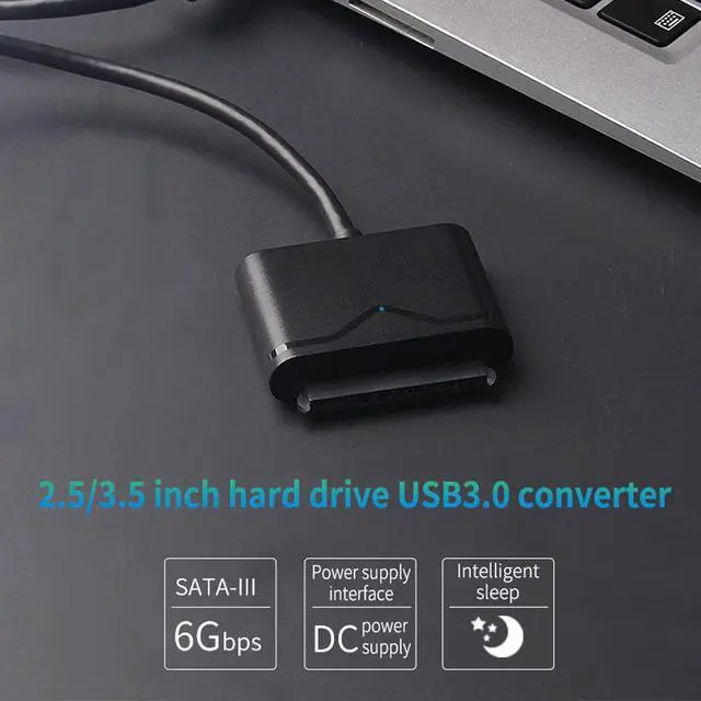 Alt view image 2 of 7 - USB 3.0 to SATA Cable 2.5inch HDD / SDD Hard Drive Adapter Cable Converter For 2.5" Laptop HDD SSD