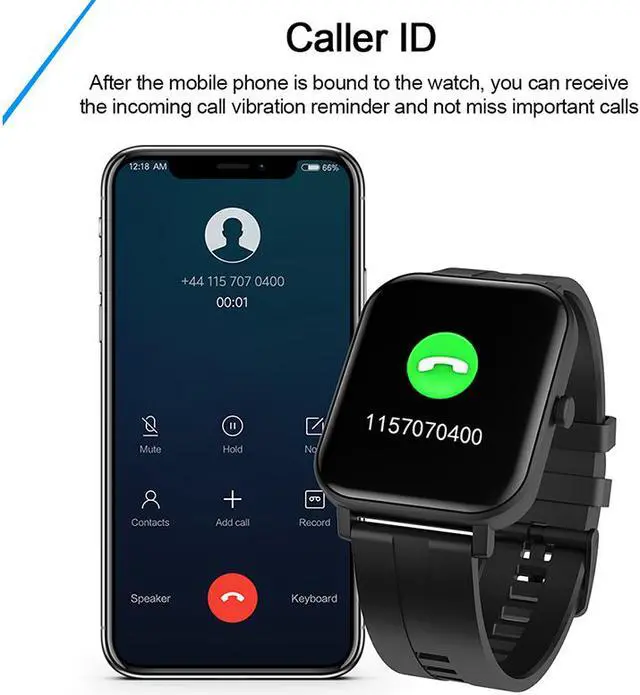 Alt view image 3 of 7 - 1.4 inch Smart Watch Men Full Touch Smartwatch Fitness Tracker Blood Pressure Heart Rate Monitor Women Sport Smartwatch for IOS Android