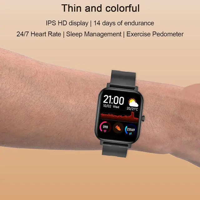 Alt view image 5 of 7 - 1.4 inch Smart Watch Men Full Touch Smartwatch Fitness Tracker Blood Pressure Heart Rate Monitor Women Sport Smartwatch for IOS Android