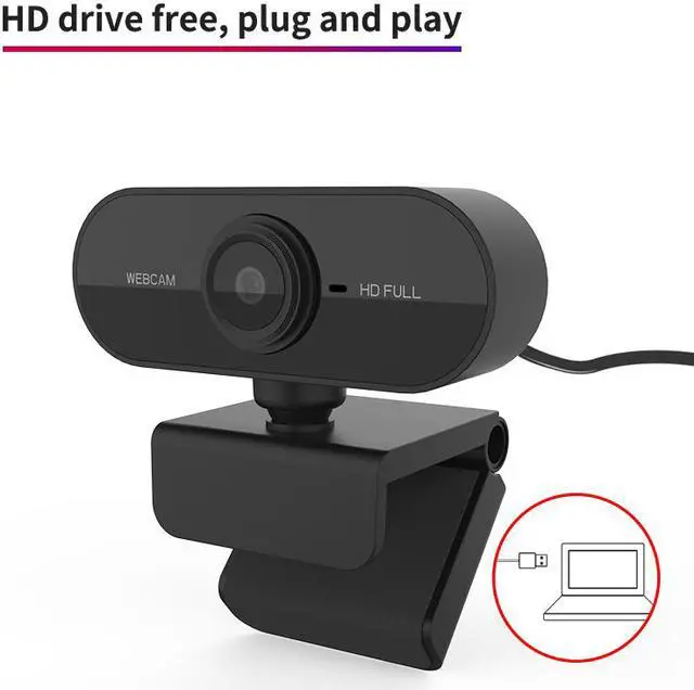 Alt view image 5 of 7 - HD 1080P Webcam Mini Computer PC WebCamera with Microphone Rotatable Cameras for Live Broadcast Video Calling Conference Work