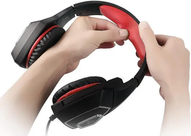 Alt view image 3 of 7 - Gamer PC Gaming Headphone Wired Gaming Headset 7 Color LED Lights Low Distortion With Mute Button Volume Control Microphone for PS4 PC