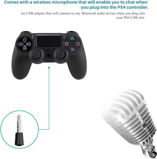 Alt view image 6 of 7 - 3.5mm USB Adapter Bluetooth 4.0 Dongle EDR USB for PS4 Stable Performance Bluetooth Headsets with Male to Female Cable