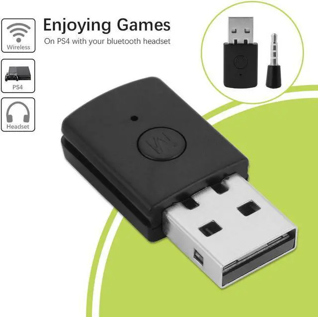 Alt view image 3 of 7 - 3.5mm USB Adapter Bluetooth 4.0 Dongle EDR USB for PS4 Stable Performance Bluetooth Headsets with Male to Female Cable