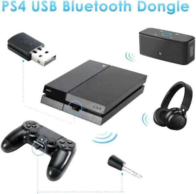 Alt view image 5 of 7 - 3.5mm USB Adapter Bluetooth 4.0 Dongle EDR USB for PS4 Stable Performance Bluetooth Headsets with Male to Female Cable