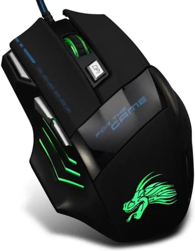 Alt view image 2 of 7 - 5500DPI LED Optical USB Wired Gaming Mouse 7 Buttons Gamer Computer Mice for Computer Laptop Desktop PC Gaming Mice