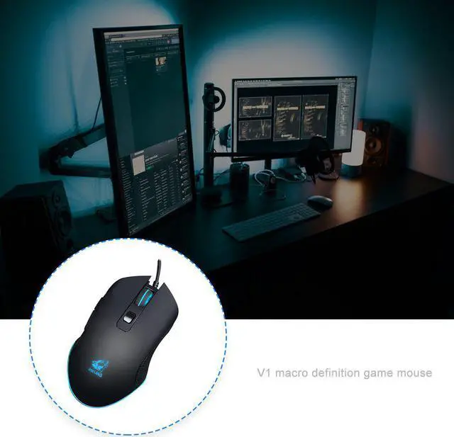 Alt view image 6 of 7 - RGB Gaming Mouse USB Wired 6 Buttons 3200DPI Optical Click Computer Mouse Gamer Mice for PC Laptop Notebook Game Mice