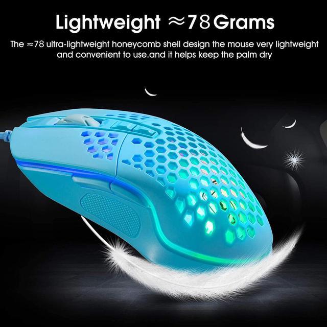 Honeycomb LED Glow Wired Profession Gaming Mouse – Elev8GamingHQ