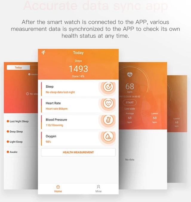 Alt view image 6 of 7 - 1.4in Color Screen Smart Watch Body Temperature Heart Rate Blood Pressure Monitor Sports Fitness Tracker IP67 Waterproof Men Women Smart Bracelet Smartwatch for IOS Android