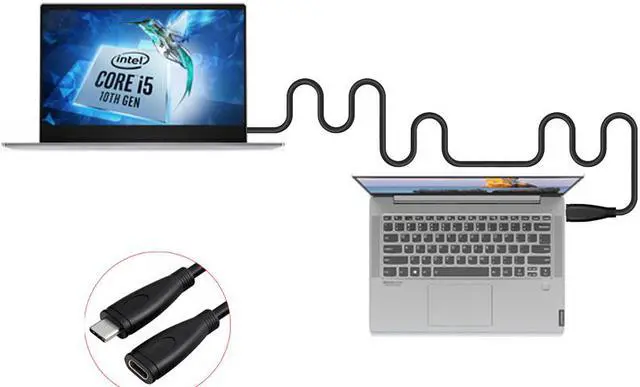 Alt view image 7 of 7 - USB C Extension Adapter Cable, [200cm/6.6FT] Thunderbolt 3 USB 3.1 Type-C Fast Charging,4K HD Vedio, Audio Transfer, Data Sync Extend Cord Compatible with MacBook Pro,Nintendo Switch,Pixel 3/2/XL