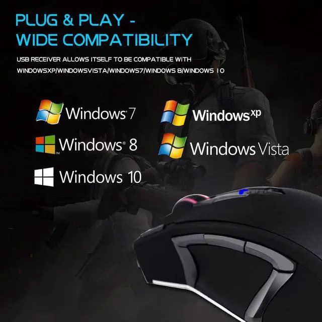 Alt view image 4 of 7 - Gaming Mouse Wired, 13 Programmable Buttons (8+5 Side Buttons), RGB Backlit, Marco, 10000 DPI Adjustable, Comfortable Grip Ergonomic Optical Gaming Mice with Tunable Weights, Black