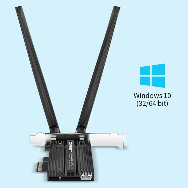 Alt view image 5 of 7 - AX200 3000Mbps Dual Band 2x 5dBi Wireless Desktop PCIe for Intel AX200 Pro Card 2.4G/5Ghz Bluetooth 5.0 PCI Express WiFi 6 Adapter for Windows 10