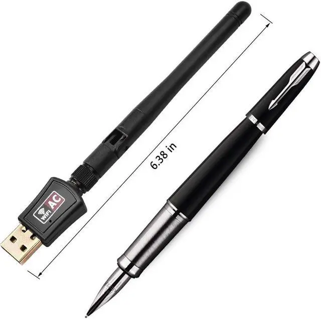 Alt view image 7 of 7 - Wifi Dongle High Speed Internet 2.4/5GHz 600Mbps Wireless USB Wifi Adapter for PC/Desktop/Laptop/Tablet, Supports Windows 10/8/7/Vista/XP/2000