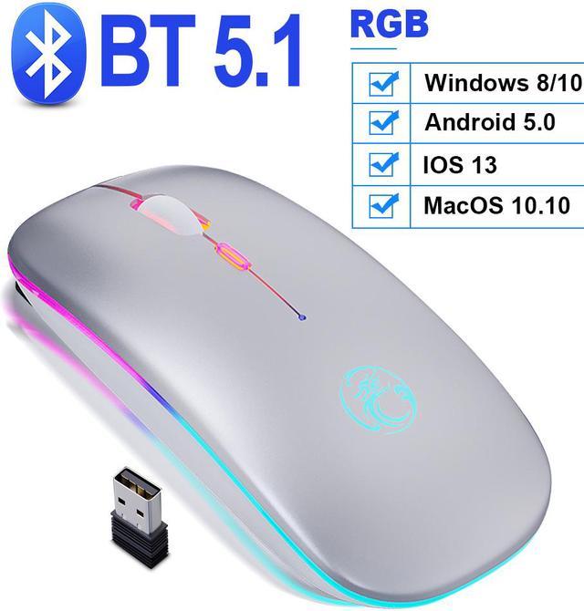 Wireless Mouse Bluetooth RGB Rechargeable Mouse Wireless Computer Silent  Mause LED Backlit Ergonomic Gaming Mouse for Laptop PC - China Gaming Mouse  and Wireless Mouse price