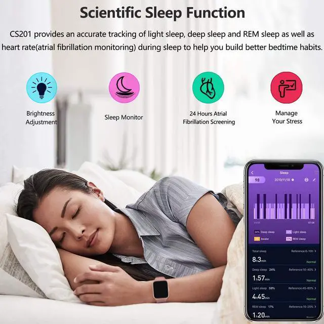 Alt view image 5 of 7 - 18 Sports Mode Smart Watch with Music Control, DIY Screen Fitness Tracker with Blood Oxygen H-R Monitor, Sleep Tracker with Pedometer Step Calories Counter for Men Women