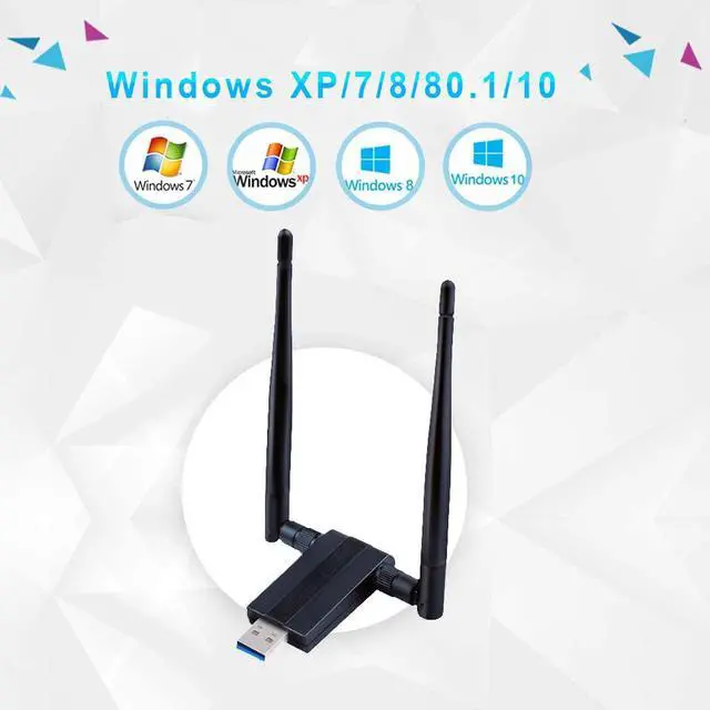 Alt view image 5 of 7 - USB WIFI Adapter 1200M USB 3.0 Wireless Wifi Dongle 5G/866Mbps 2.4G/300Mbps 5dBi Dual Band Antenna 802.11 AC Wireless Network Adapter for Desktop/PC/Laptop Windows XP/Vista/7/8/10, Linx2.6X Mac OS X