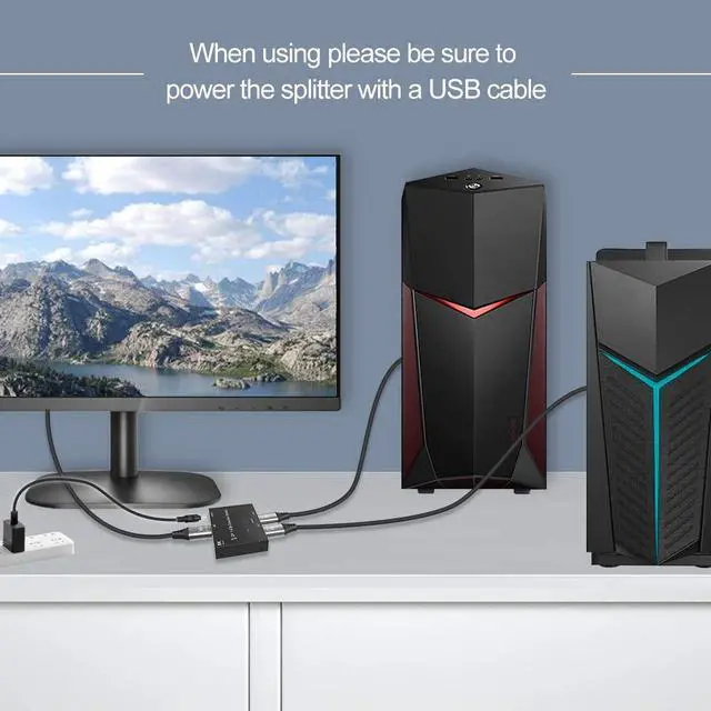 Alt view image 4 of 7 - DisplayPort 8K DP 1.4 Switch Bi-Direction 8K 30Hz 4K 120Hz Splitter Converter for Multiple Source and displays.