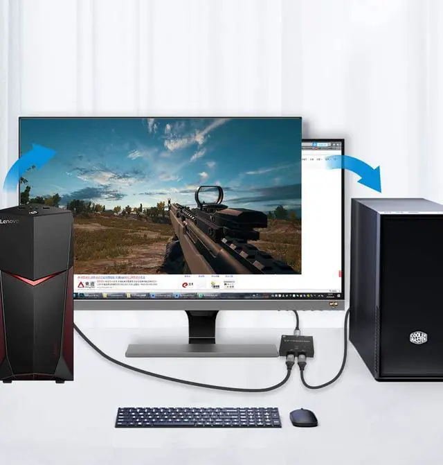 Alt view image 3 of 7 - DisplayPort 8K DP 1.4 Switch Bi-Direction 8K 30Hz 4K 120Hz Splitter Converter for Multiple Source and displays.