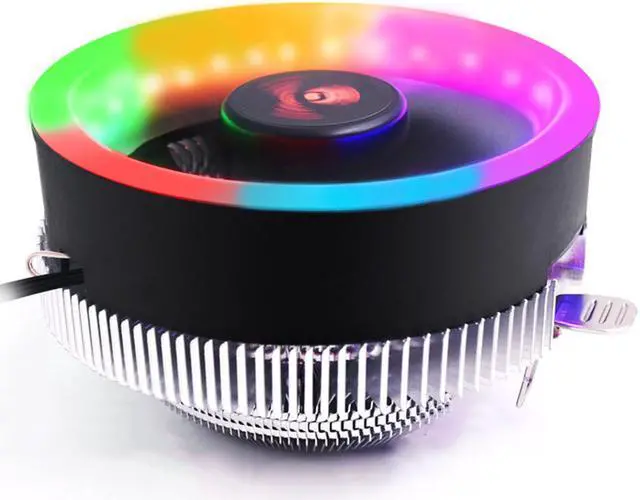 Main image of Heatsink CPU Cooler Cooling Radiator Fan for Intel LGA 1150 1155 1156 775 1366 AMD AM2 AM2+ AM3 AM3+ AM4 3 Pin RGB CPU Cooler