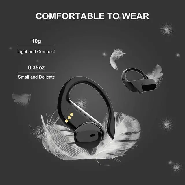 Alt view image 4 of 7 - Wireless Bluetooth Earbuds, V5.0 HD HiFi Stereo Bluetooth Earpiece 200H Playtime Waterproof Noise Cancelling In-Ear Headphones with Charging Case, USB-C Quick Charge for iPhone Android Sports Business