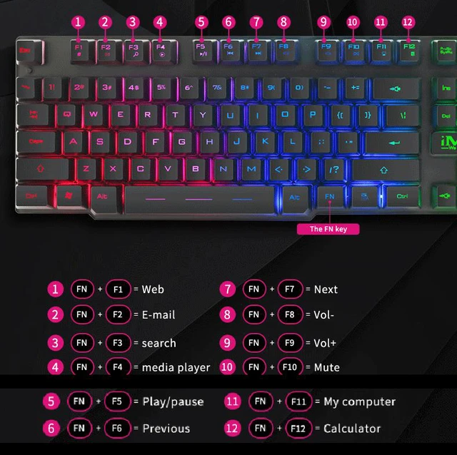 Alt view image 6 of 7 - Gaming keyboard and Ergonomic Wired Gaming Mouse 7 Button LED 2400 DPI USB Computer Mouse Gamer Mice With Backlight Gaming Keyboard Mouse Set for PC Laptop