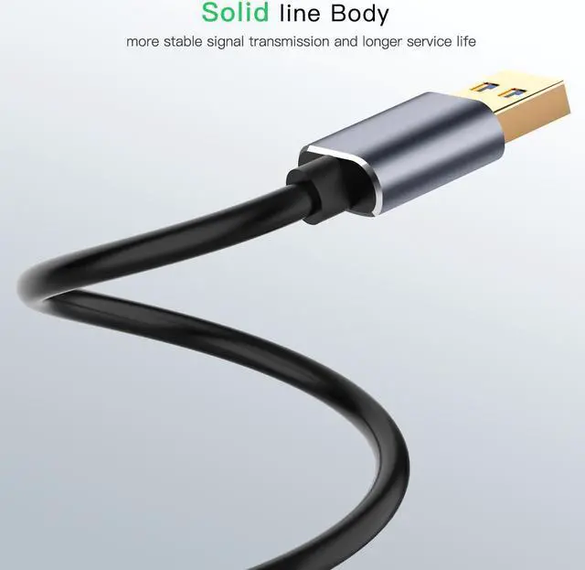Alt view image 6 of 7 - [2Packs 1M] USB Extension Cable Super Speed USB 3.0 Cable Male To Female Data Transfer Sync Cables Code For PC Camera Mouse (1.0 Meter)
