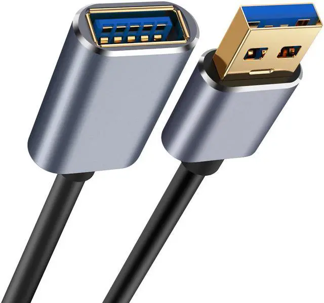 Alt view image 7 of 7 - [2Packs 1M] USB Extension Cable Super Speed USB 3.0 Cable Male To Female Data Transfer Sync Cables Code For PC Camera Mouse (1.0 Meter)