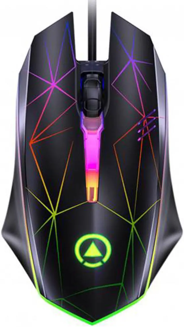 Alt view image 7 of 7 - 1200DPI USB Wired Gaming Mice Colourful Backlight Ergonomic Gaming Mouse for Computer Laptop Gamer Mouse USB Wired Mouse