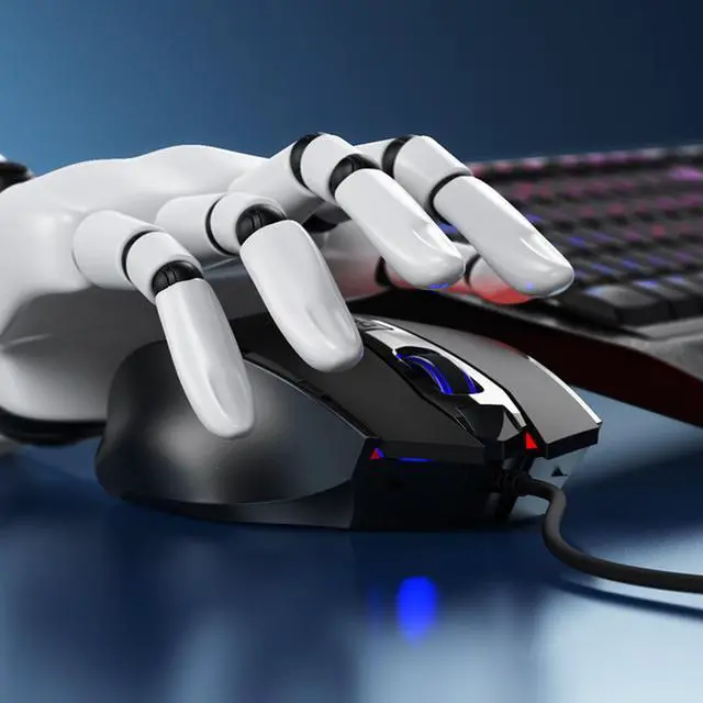 Alt view image 7 of 7 - Wired Mouse, USB Wired Gaming Mice with 2400 DPI, 6 Buttons for Computer PC Laptop, USB Wired Mouse 4 Adjustable DPI Levels Mouse for Gamer Win 10/8/7/XP, Black