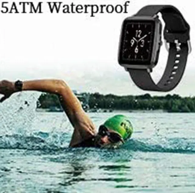 Alt view image 7 of 7 - Smart Watch 1.54" Full Touch Screen for Android iOS Activity Tracker IP68 Waterproof Bluetooth Smartwatch Message Notification Fitness Tracker with Heart Rate Sport Watch for Kids Men Women