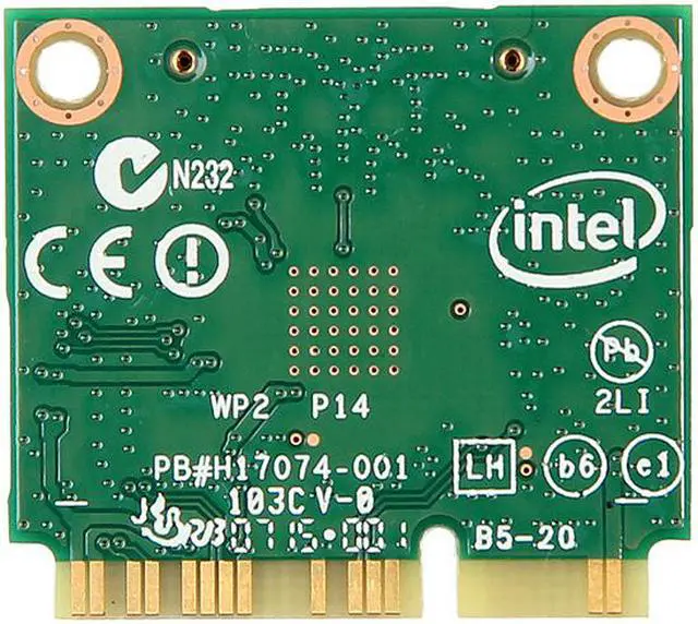 Alt view image 4 of 7 - Network Card 7260HMW,Dual Band Wireless-AC 7260 Network Adapter PCI Express Half Mini Card 802.11 b/a/g/n/ac (TA:H 867Mbps)