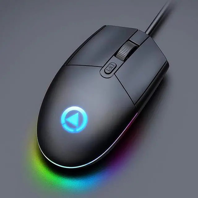 Alt view image 4 of 7 - Gaming Mouse Wired, Gaming Mice, 4 Buttons, 1600DPI Adjustable, 7 Colors LED Backlight Light, Comfortable Grip Ergonomic Optical PC Computer Gaming Mice (Black)