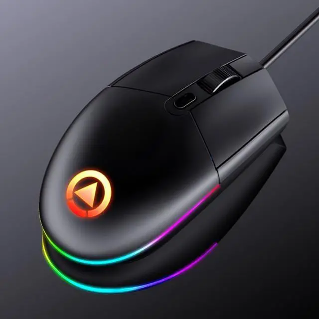 Alt view image 6 of 7 - Gaming Mouse Wired, Gaming Mice, 4 Buttons, 1600DPI Adjustable, 7 Colors LED Backlight Light, Comfortable Grip Ergonomic Optical PC Computer Gaming Mice (Black)
