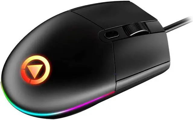 Alt view image 7 of 7 - Gaming Mouse Wired, Gaming Mice, 4 Buttons, 1600DPI Adjustable, 7 Colors LED Backlight Light, Comfortable Grip Ergonomic Optical PC Computer Gaming Mice (Black)