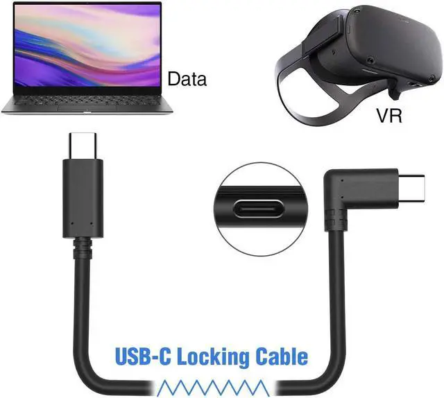 Alt view image 3 of 7 - USB C to USB Type-C Charge Cable 10ft, Super Speed Data Transfer Cable for Oculus Quest Link VR Quick Charge Cable for Phone Tablet Oculus Link Headset Cable ( 10feet/ 3m)