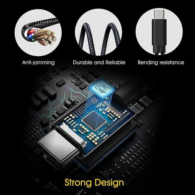 Alt view image 4 of 7 - USB C to 3.5mm Headphone and 60W PD Charger Adapter, 2-in-1 USB C to AUX Mic Jack with USB C PD 60W Fast Charging for Stereo, Earphones, Compatible with Galaxy Note 20/10/S20, Pixel 2/3/4 XL,iPad Pro