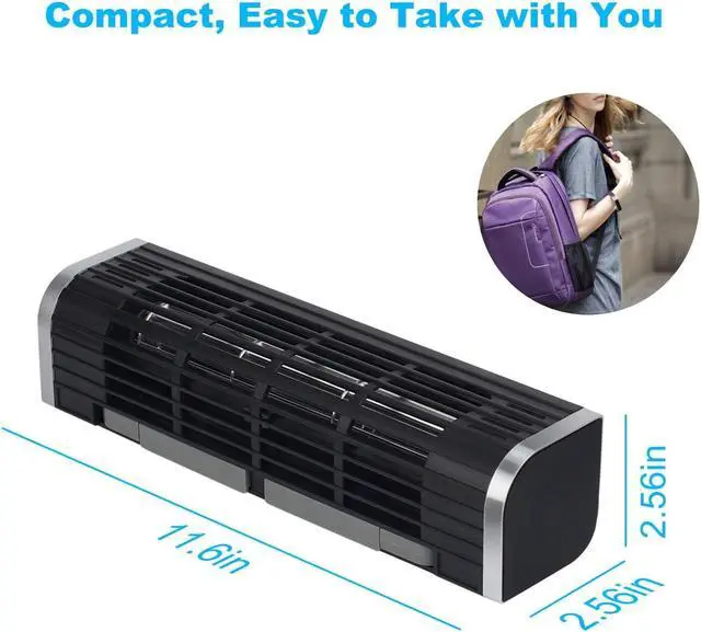 Alt view image 7 of 7 - Laptop Cooler with Adjustable Stand, Laptop Cooling Pad 3-Speed Adjustable, USB Multi Function Laptop Cross-Flow Turbine Cooling Fan for Laptop Pad Tablet Phone