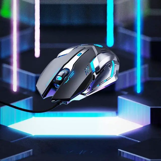 Alt view image 7 of 7 - Gaming Mouse Wired, Ergonomic Game USB Computer Mice RGB Gamer Desktop Laptop PC Gaming Mouse, 7 Programmable Buttons for Windows 7/8/10/XP Vista Linux (BLACK)