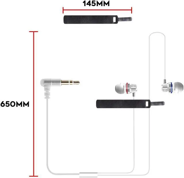 Alt view image 7 of 7 - Earbuds Compatible for Oculus Quest 2, Oculus Rift S VR Headset, Upgraded Durable Graphene Speakers 3D 360° Surrounding High Clarity Sound with Custom Non-Disturbing Length - White