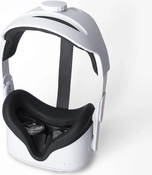 Alt view image 4 of 7 - VR Face Silicone Cover for Oculus Quest 2, Sweatproof Silicone Face Pad Mask & Face Cushion for Oculus Quest 2 VR Headset