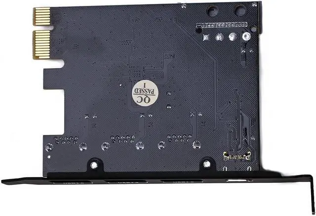 Alt view image 5 of 7 - PCI-E to USB 3.0 Type C +3 Type A Expansion Card - Interface USB 3.0 4-Port Express Card Desktop with 15 pin SATA Power Connector [ Include with A 4pin to 2x15pin Cable + A 15pin to 2x 15pin SATA Y-C