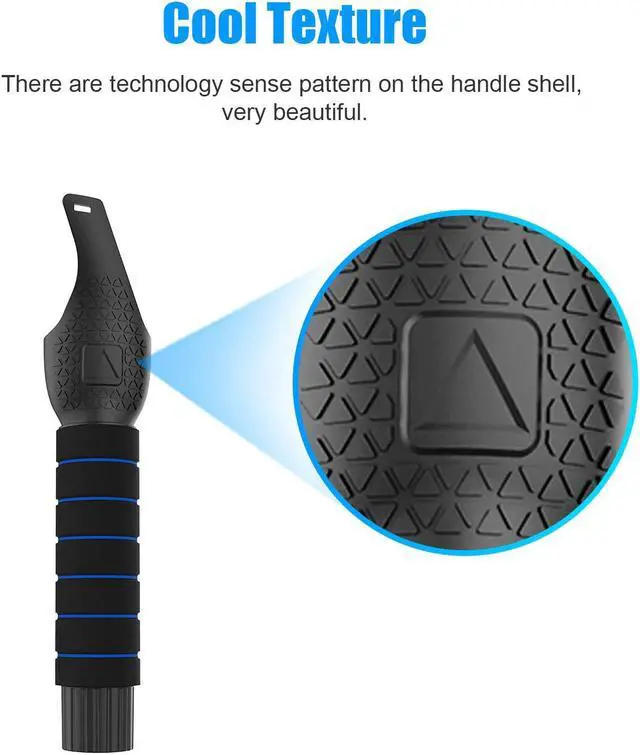 Alt view image 4 of 7 - Dual Handles Extension Grips for Oculus Quest, Quest 2 or Rift S Controllers Playing Beat Saber Games