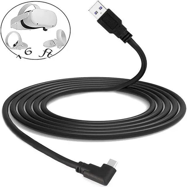 Main image of for Oculus Quest & Oculus Quest 2 Link Cable, USB A to USB C Cable 16ft 5M USB 3.2 High Speed Data Transfer & Fast Charging USB C Cable Compatible with Oculus Quest VR Headset or Quest 2 and Gaming PC