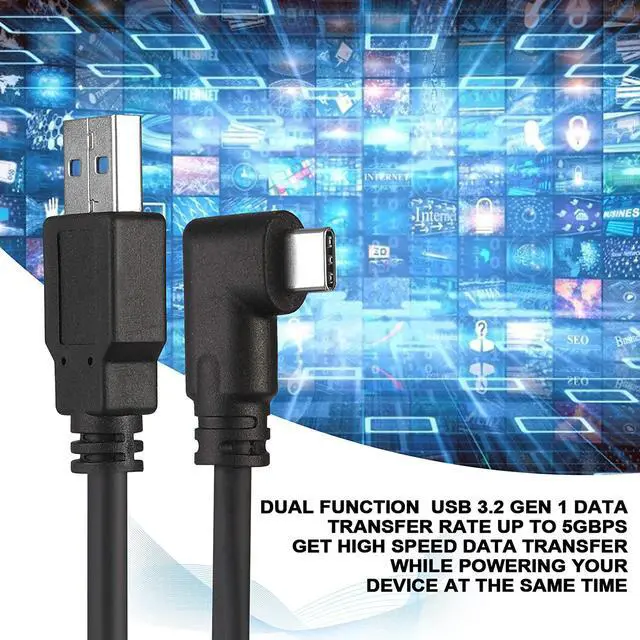 Alt view image 3 of 7 - for Oculus Quest & Oculus Quest 2 Link Cable, USB A to USB C Cable 16ft 5M USB 3.2 High Speed Data Transfer & Fast Charging USB C Cable Compatible with Oculus Quest VR Headset or Quest 2 and Gaming PC