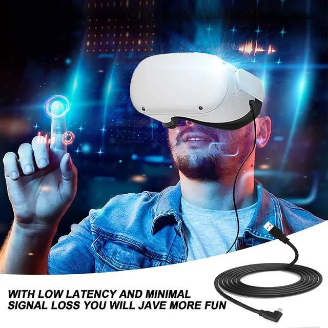Alt view image 7 of 7 - for Oculus Quest & Oculus Quest 2 Link Cable, USB A to USB C Cable 16ft 5M USB 3.2 High Speed Data Transfer & Fast Charging USB C Cable Compatible with Oculus Quest VR Headset or Quest 2 and Gaming PC
