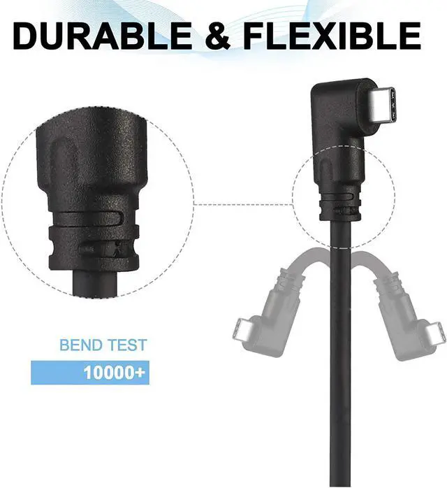 Alt view image 4 of 7 - for Oculus Quest & Oculus Quest 2 Link Cable, USB A to USB C Cable 16ft 5M USB 3.2 High Speed Data Transfer & Fast Charging USB C Cable Compatible with Oculus Quest VR Headset or Quest 2 and Gaming PC